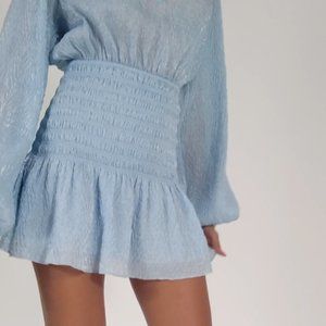 NWT - Ramy Brook - BENNETT SMOCKED MINI DRESS